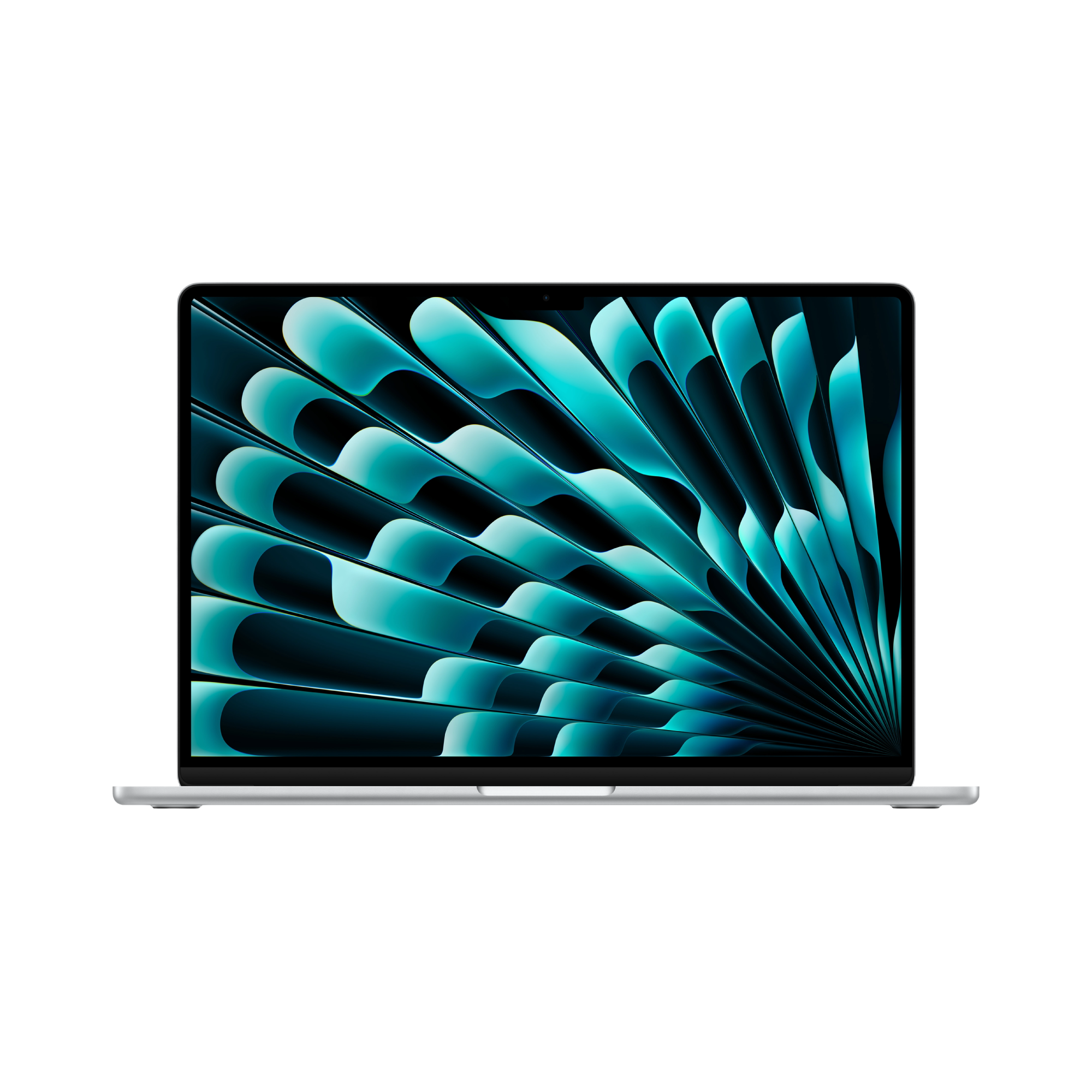 MacBook Air 15-inch (2022) – M2 Chip, 8‑Core CPU & 10‑Core GPU, 8GB RAM, 256GB SSD – Model MQKR3 (Silver, English Keyboard) - alAsil